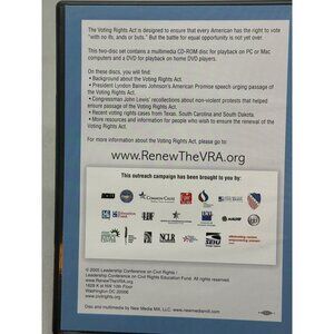 Two-Disc Set: Protect Voting Rights: Renew The VRA For Activists Educators READ